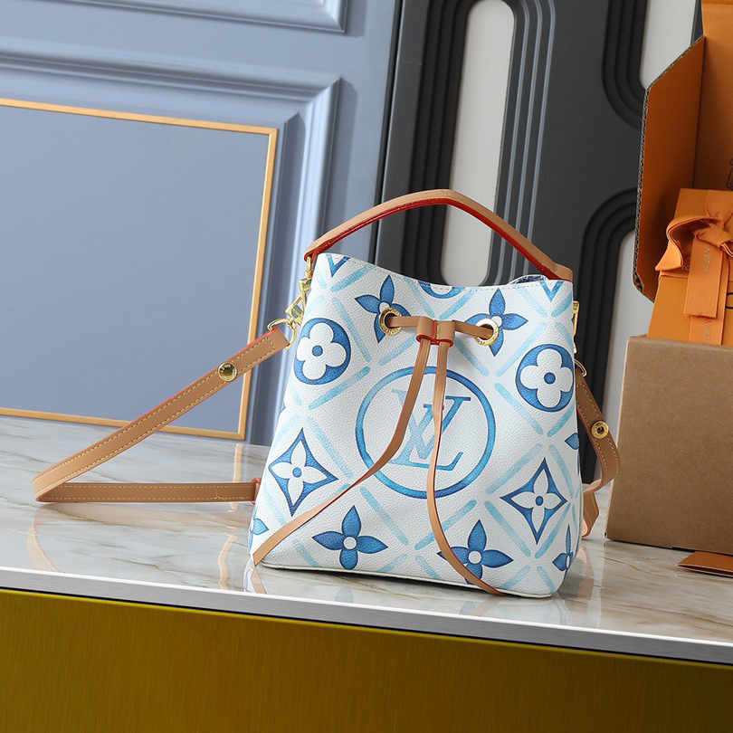 LV High Quality Women Shoulder Bags Luxuries Pink Monogram Pattern Embracing Central LV Circle Logo Ladies Clutch Bag Shoulder Tote Exquisite Bucket Bag silhouette Easy to carry or shoulder carry Female Purse Wallet Hand Bag