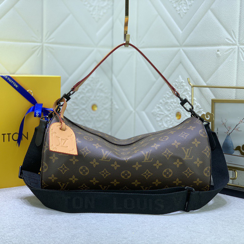 LV High Quality Women Shoulder Bags Luxury Soft Cylindrical Bag With Wide Handle And Wide Shoulder Strap Suitable For Handsome And Casual Boys And Girls Ladies Clutch Bag Shoulder Tote Female Purse Wallet Hand Bag