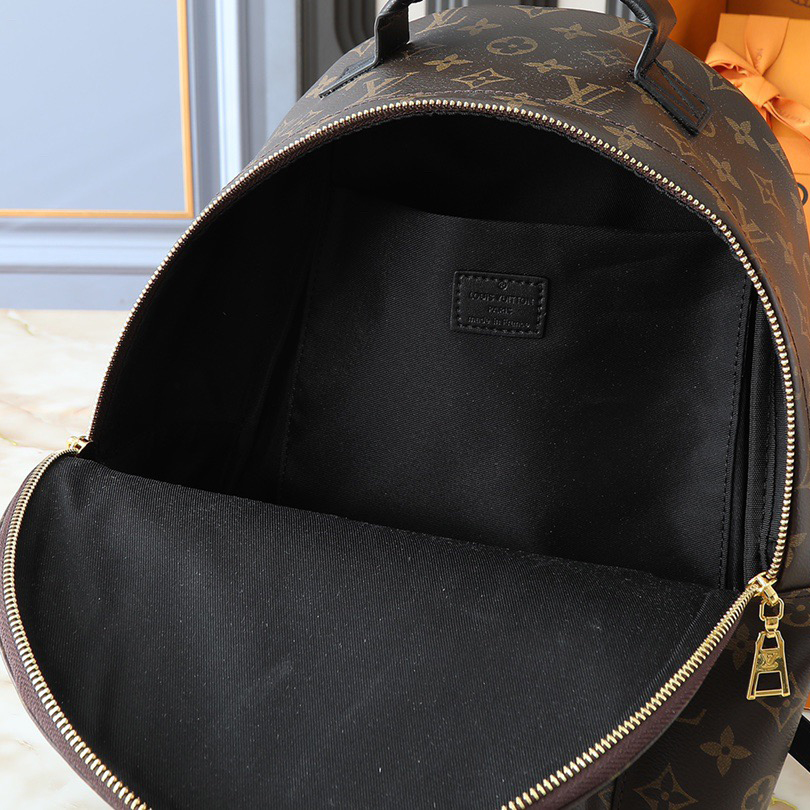 LV High Quality Women Backpack Luxury Monogram Reverse Canvas Material Loose Construction Create Abundant Space Backpack Female Purse Wallet Hand Bag