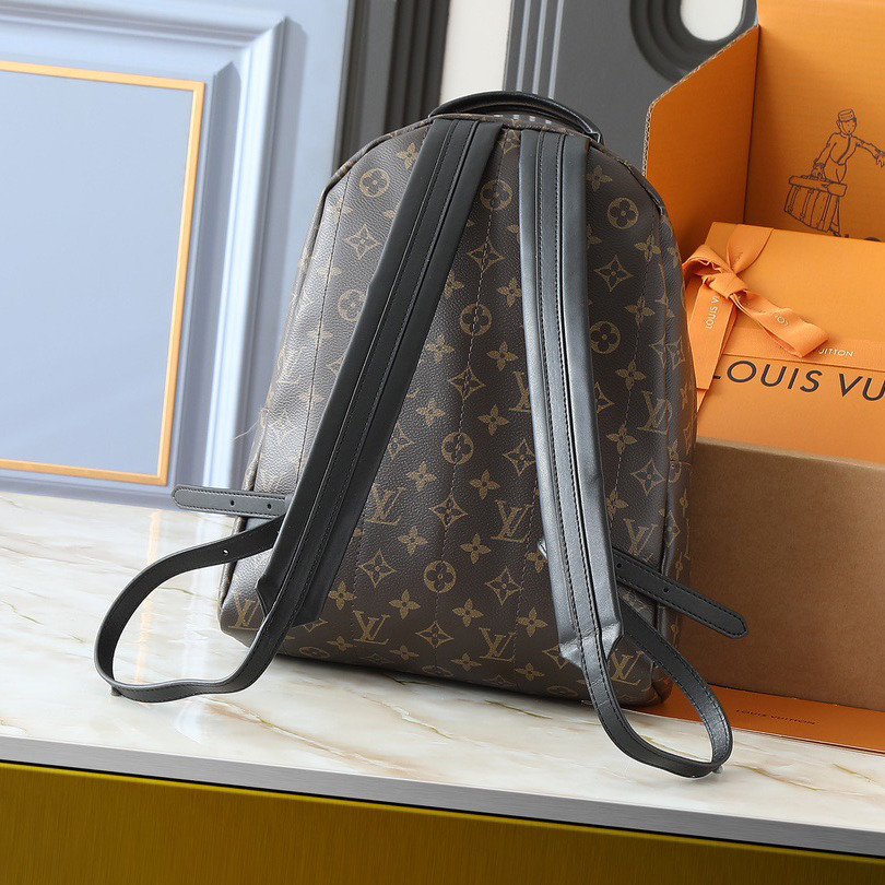 LV High Quality Women Backpack Luxury Monogram Reverse Canvas Material Loose Construction Create Abundant Space Backpack Female Purse Wallet Hand Bag