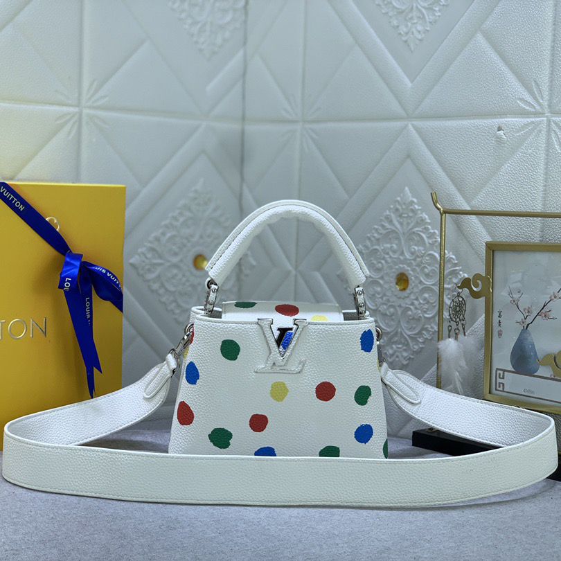 LV Designer Bagss Luxury Bag Classic Handbag Both The Chain And Adjustable Leather Shoulder Strap Can Be Disassembled The Canvas Surface Iconic Polka Dots Of Women Fashion Bag High Quality Leather Bag