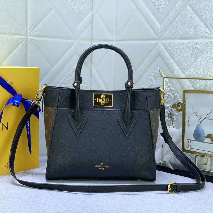 LV High Quality Women Shoulder Bags Luxury Soft Calf Leather And Classic Monogram Canvas Side Lining With Detachable Wide Shoulder Straps For Shoulder And Crossbody Ladies Clutch Bag Shoulder Tote Female Purse Wallet Hand Bag