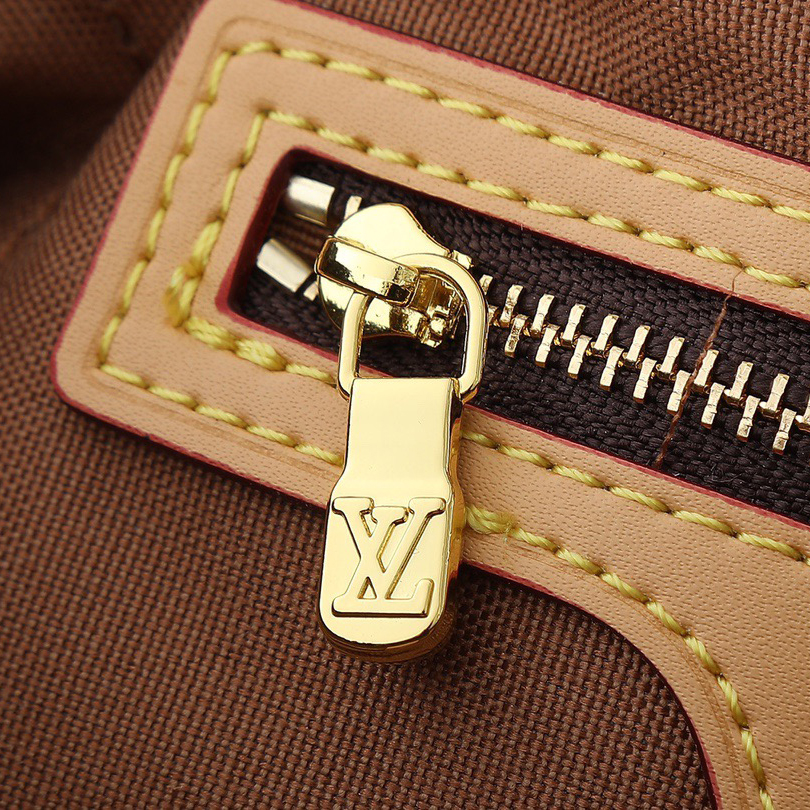 LV High Quality Women Shoulder Bags Luxury Monogram Fabric With Color Changing Yellow Leather Trim For Large Capacity Bag Body Monogram Reverse Shoulder Tote Female Purse Wallet Hand Bag