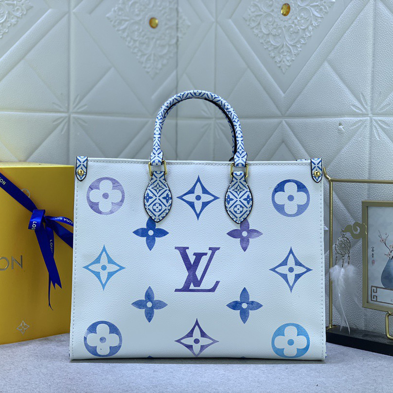 LV High Quality Women Shoulder Bags Luxury Canvas Rendering New Gradient Color Tone Ladies Clutch Bag Detachable Round Zero, Detachable Jacquard Shoulder Straps Shoulder Tote Female Purse Wallet Hand Bag