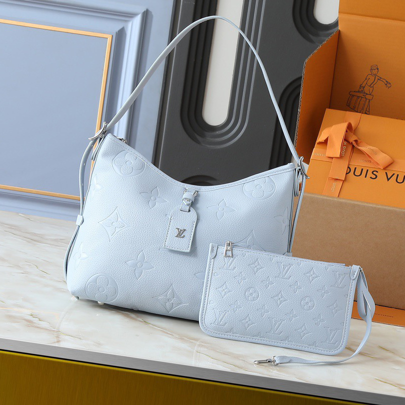 LV High Quality Women Shoulder Bags Luxury embossed leather, ample configuration with neat inner layer, large inner bag Ladies Clutch Bag paired with Monogram embossed zipper clutch bag secured with leather strap Shoulder Tote Female Purse Wallet Han