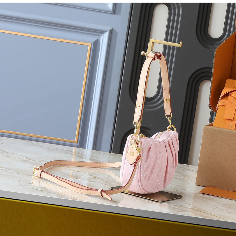 LV High Quality Women Shoulder Bags Luxury Handbags Are Made Of Monogram Cotton Denim Fabric, Paired With Contrasting Cowhide Trim And Eye-Catching Metal Pieces Ladies Clutch Bag Shoulder Tote Female Purse Wallet Hand Bag