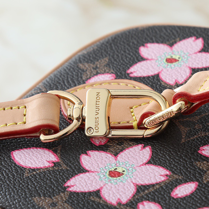 LV High Quality Women Shoulder Bags Luxuries Makeup Bag Is Made Of Monogram Coated Canvas With Rounded Strokes And Concentrated Box Shaped Contours. Double Zippers Open And Close Securely To Store The Required Monogram Shoulder Tote Female Hand Bag