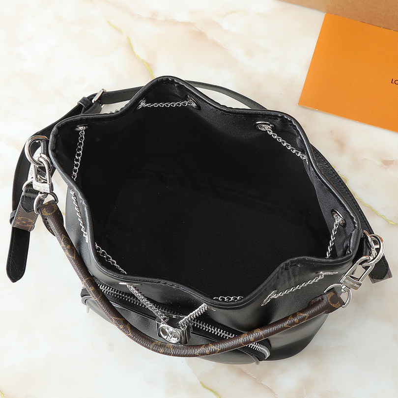 LV High Quality Women Shoulder Bags Luxury Sheepskin Leather With Yingze Metal Lv Circle Sliding Decoration For Easy Adjustment Of Openings, Zippered Front Pocket For Free Storage Of Keys And Cosmetics Shoulder Tote Female Purse Wallet Hand Bag