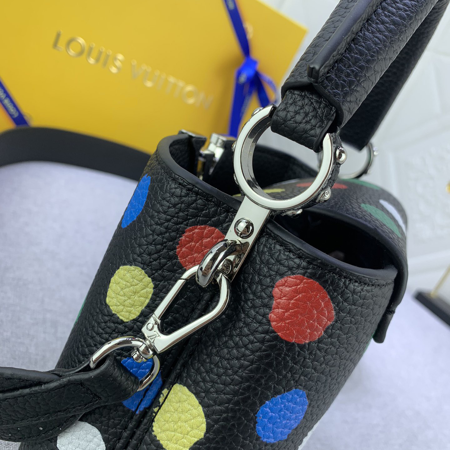 LV Designer Bagss Luxury Bag Classic Handbag Both The Chain And Adjustable Leather Shoulder Strap Can Be Disassembled The Canvas Surface Iconic Polka Dots Of Women Fashion Bag High Quality Leather Bag