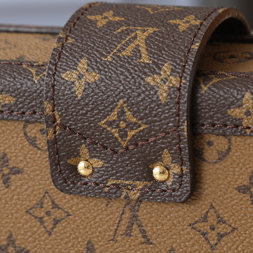LV High Quality Women Shoulder Bags Luxurysmonogram Reverse Canvas Metal Buckles And Accessories Can Be Used As Hand-Held Bags Or Crossbody Shoulder Tote Female Purse Wallet Hand Bags With Adjustable Shoulder Straps