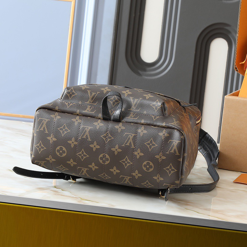 LV High Quality Women Backpack Luxury Monogram Reverse Canvas Material Loose Construction Create Abundant Space Backpack Female Purse Wallet Hand Bag