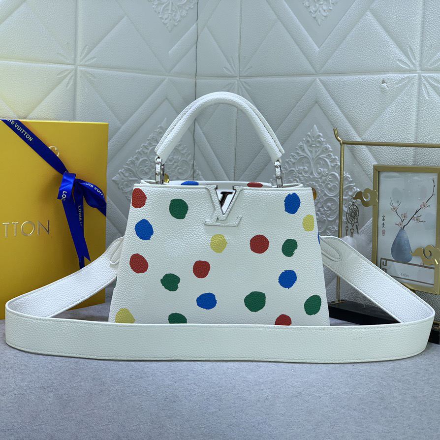 LV Designer Bagss Luxury Bag Classic Handbag Both The Chain And Adjustable Leather Shoulder Strap Can Be Disassembled The Canvas Surface Iconic Polka Dots Of Women Fashion Bag High Quality Leather Bag