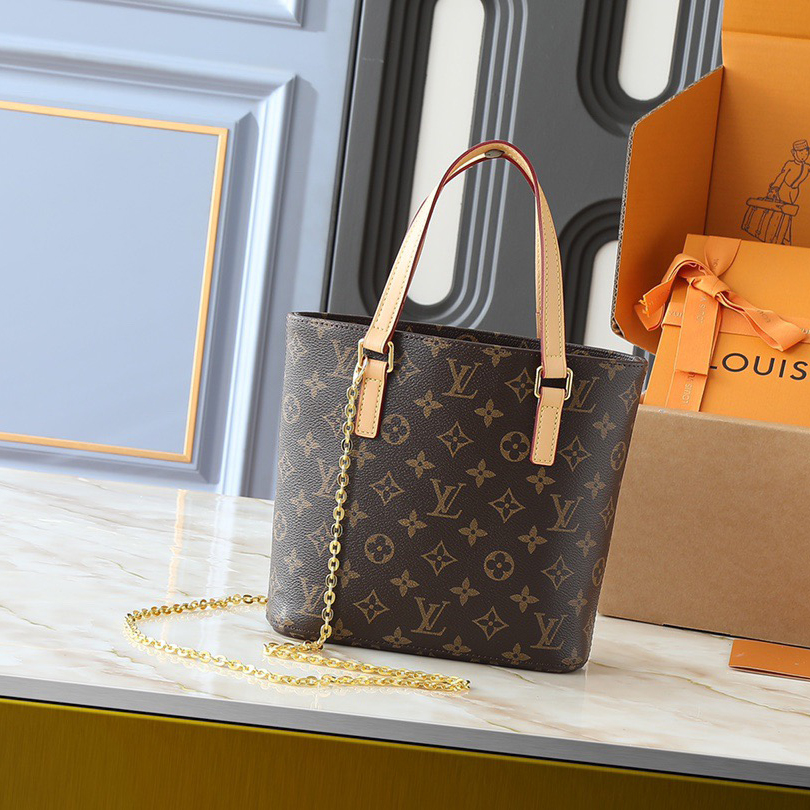 LV High Quality Women Shoulder Bags Luxury Monogram Fabric With Color Changing Yellow Leather Trim For Large Capacity Bag Body Monogram Reverse Shoulder Tote Female Purse Wallet Hand Bag