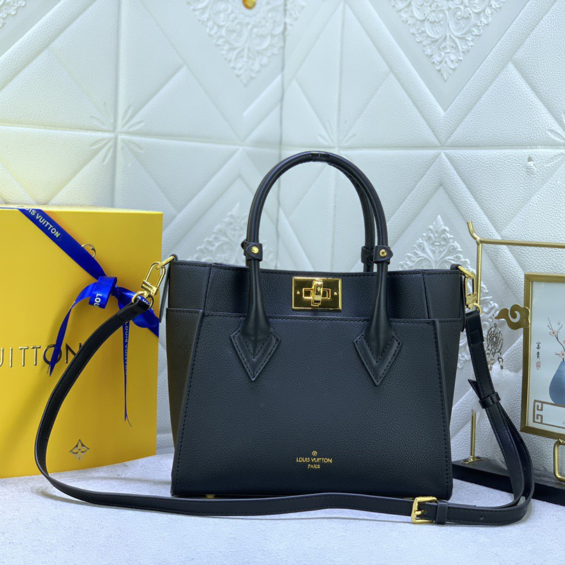 LV High Quality Women Shoulder Bags Luxury Soft Calf Leather And Classic Monogram Canvas Side Lining With Detachable Wide Shoulder Straps For Shoulder And Crossbody Ladies Clutch Bag Shoulder Tote Female Purse Wallet Hand Bag