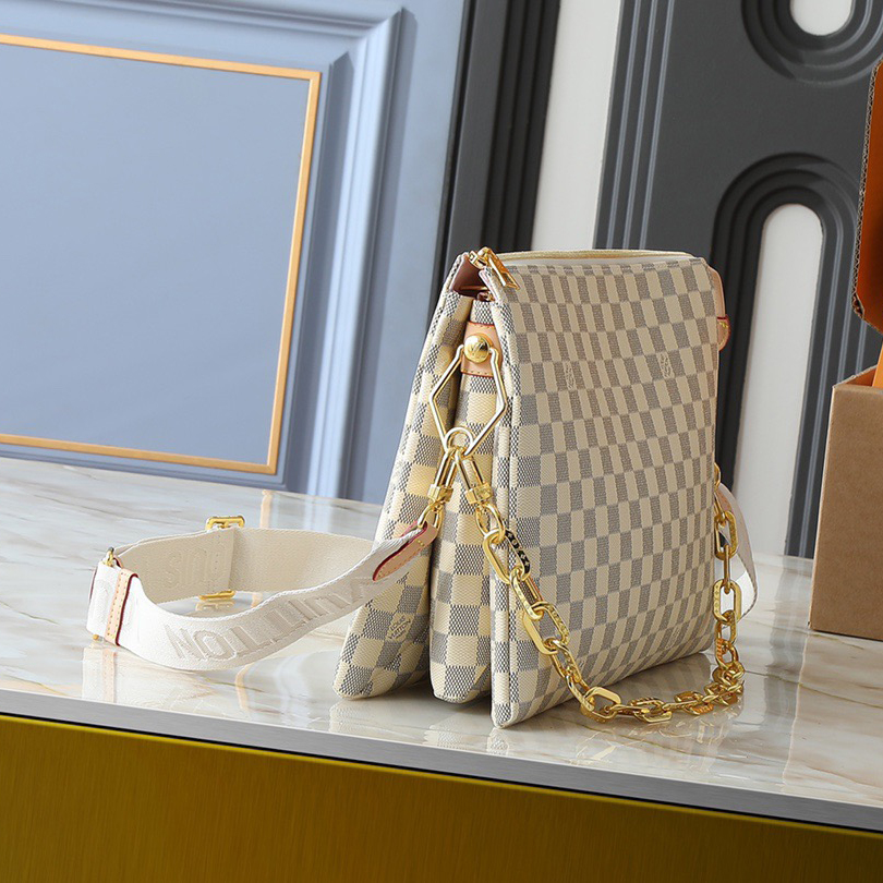 LV High qualitys Women Shoulder Bags Luxurys Ladies Clutch Bag Shoulder Tote Female Purse Wallet Hand Bag