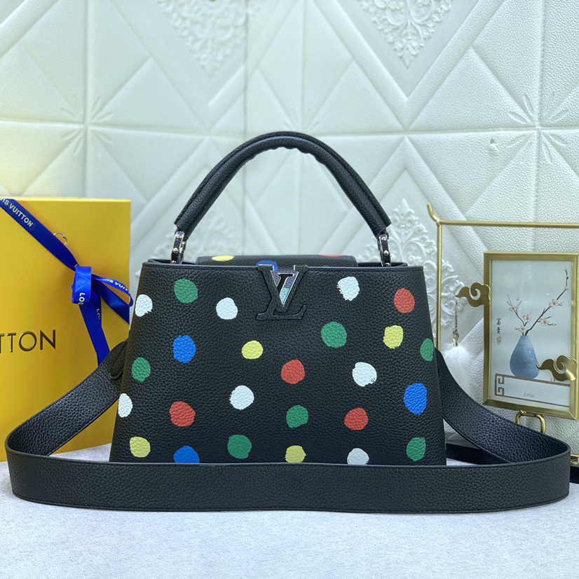 LV Designer Bagss Luxury Bag Classic Handbag Both The Chain And Adjustable Leather Shoulder Strap Can Be Disassembled The Canvas Surface Iconic Polka Dots Of Women Fashion Bag High Quality Leather Bag