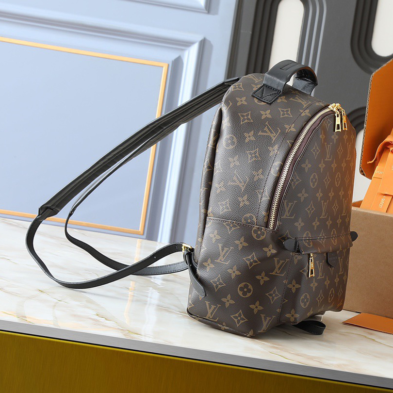 LV High Quality Women Backpack Luxury Monogram Reverse Canvas Material Loose Construction Create Abundant Space Backpack Female Purse Wallet Hand Bag