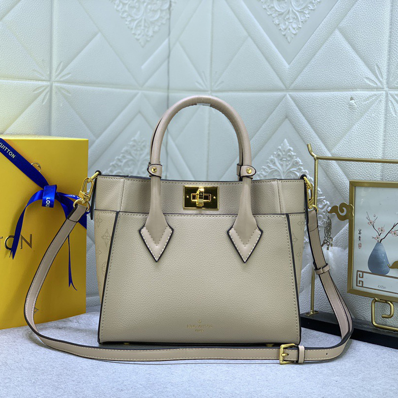LV High Quality Women Shoulder Bags Luxury Soft Calf Leather And Classic Monogram Canvas Side Lining With Detachable Wide Shoulder Straps For Shoulder And Crossbody Ladies Clutch Bag Shoulder Tote Female Purse Wallet Hand Bag