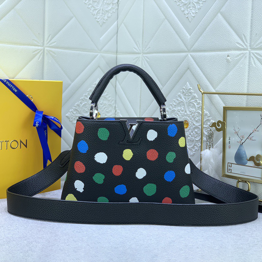 LV Designer Bagss Luxury Bag Classic Handbag Both The Chain And Adjustable Leather Shoulder Strap Can Be Disassembled The Canvas Surface Iconic Polka Dots Of Women Fashion Bag High Quality Leather Bag