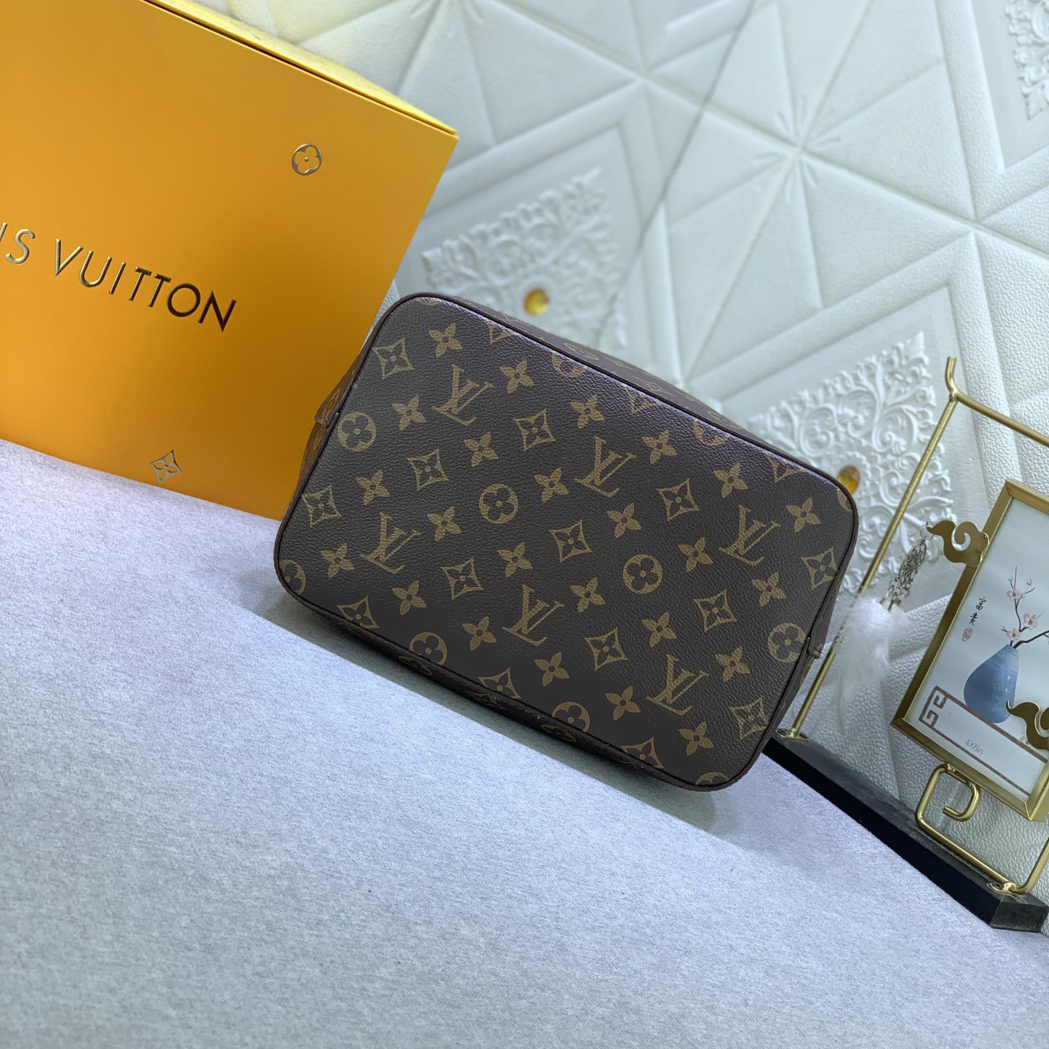 LV High Quality Women Shoulder Bags Luxury Bucket Bags Monogram Coated Canvas With Smooth Cowhide Trim Ultra-Fine Fiber Lining Central Zipper Patch Bag Detachable And Adjustable Shoulder Straps Female Hand Bag