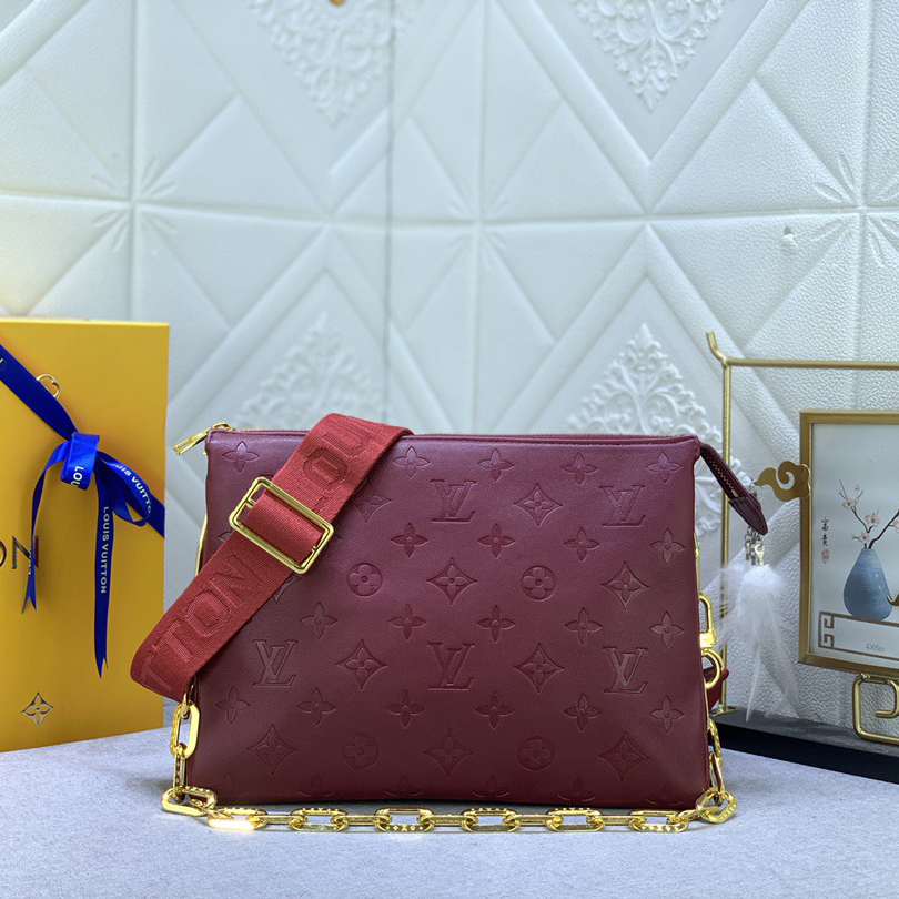 LV High Quality Women Shoulder Bags Luxuries Handbag Monogram Embossed Fluffy Sheepskin Creates A Pillow Configuration Can Be Slung Diagonally With Shoulder Straps Or Carried Under The Armpit With Female Hand Bag