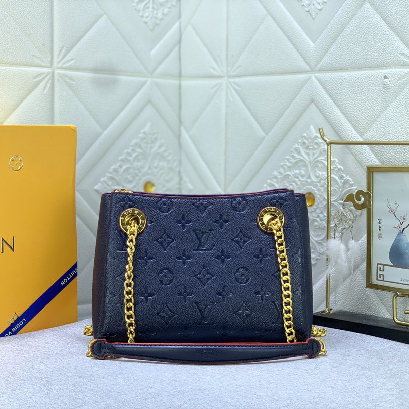 LV High Quality Women Shoulder Bags Luxury Handbag Is Made Of Monogram Canvas And Grain Calf Leather Equipped With A Gold Sliding Chain Gold Metal Trim And Eye-Catching Leather Trim Female Hand Bag