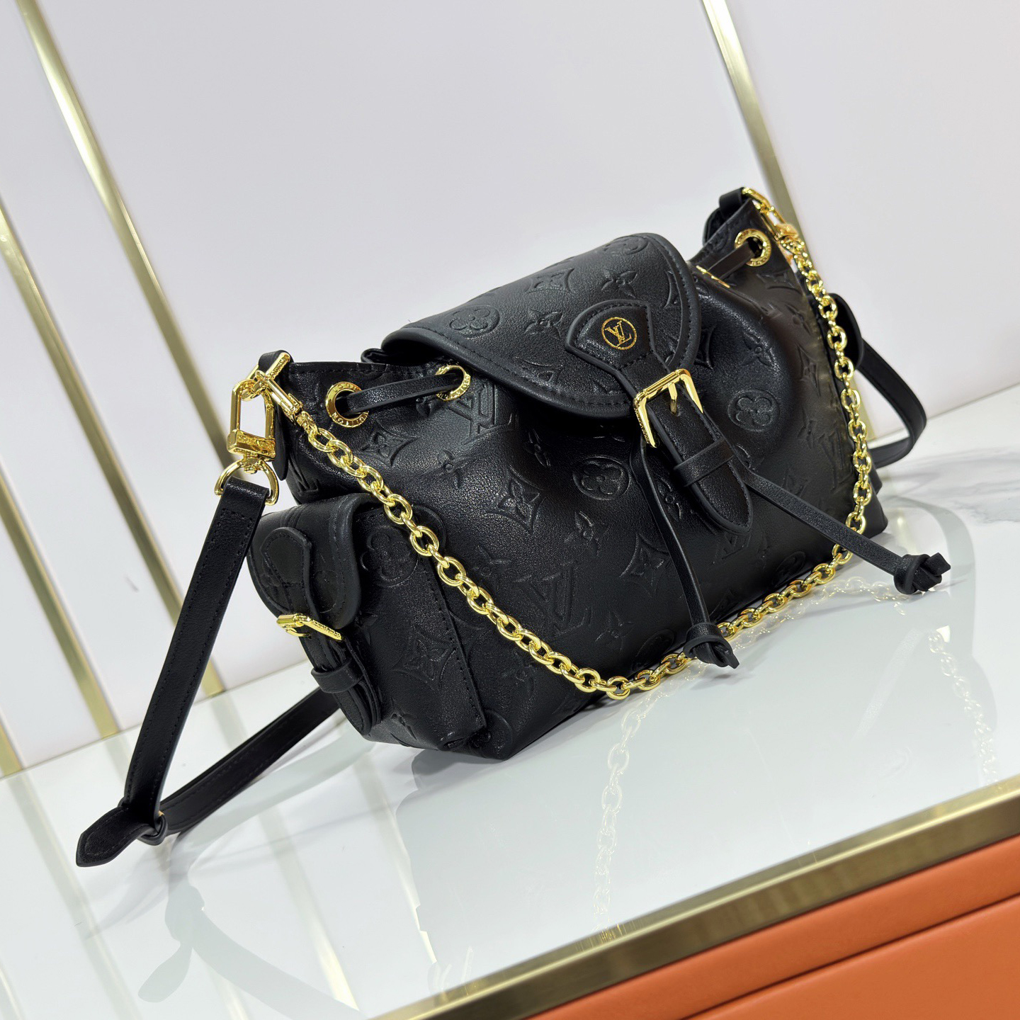 LV High Quality Women Shoulder Bags Luxuries With Eye-Catching Buckles And Detachable Chains Light Up Monogram Canvas Bag Body Side Pockets For Easy Access To Keys Lipstick And Other Small Items Female Hand Bag