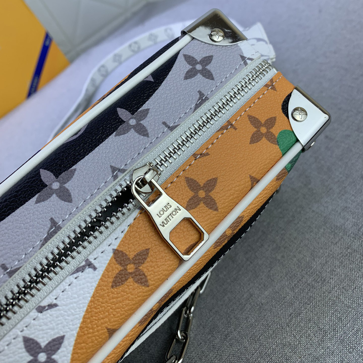 LV High Quality Women Shoulder Bags Luxury Monogram Aquagarden Coated Canvas Leather Edge Fabric Inner Strap Non Removable Adjustable Female Hand Bag