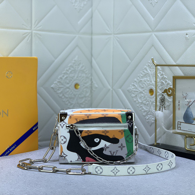 LV High Quality Women Shoulder Bags Luxury Monogram Aquagarden Coated Canvas Leather Edge Fabric Inner Strap Non Removable Adjustable Female Hand Bag