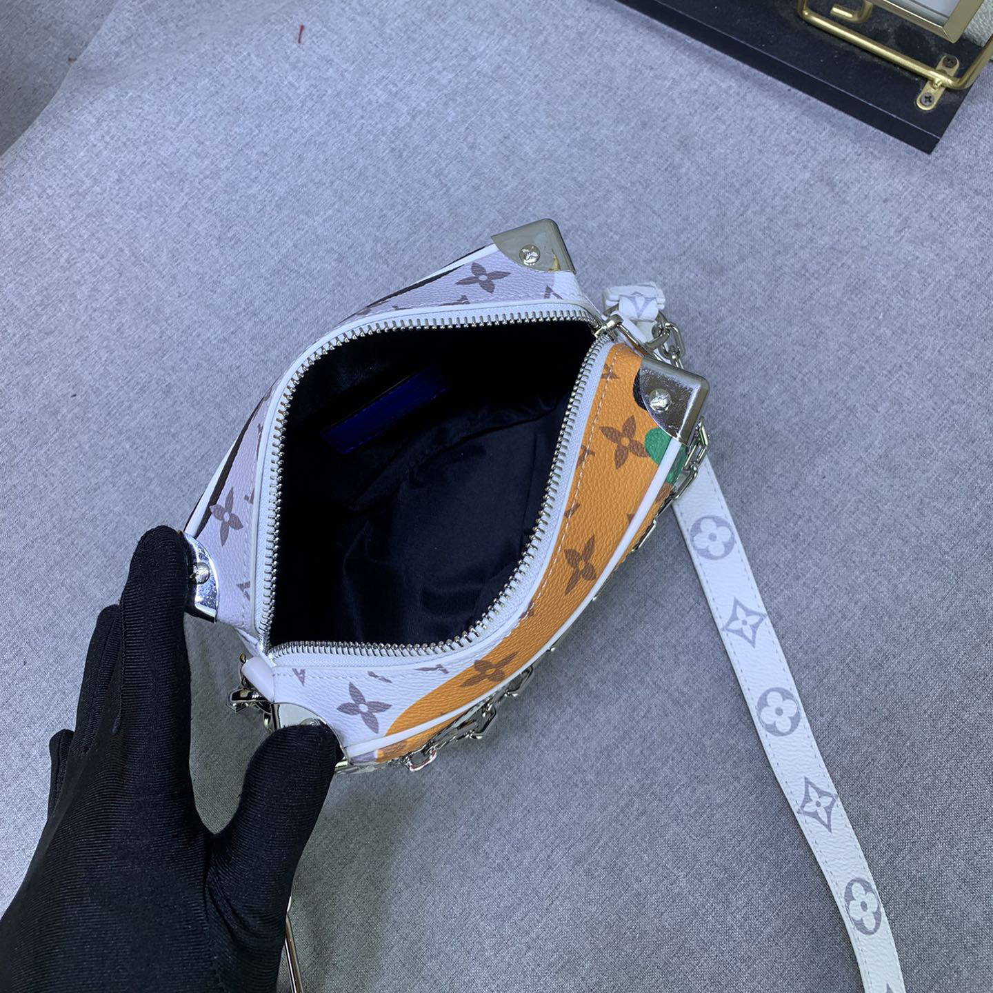 LV High Quality Women Shoulder Bags Luxury Monogram Aquagarden Coated Canvas Leather Edge Fabric Inner Strap Non Removable Adjustable Female Hand Bag