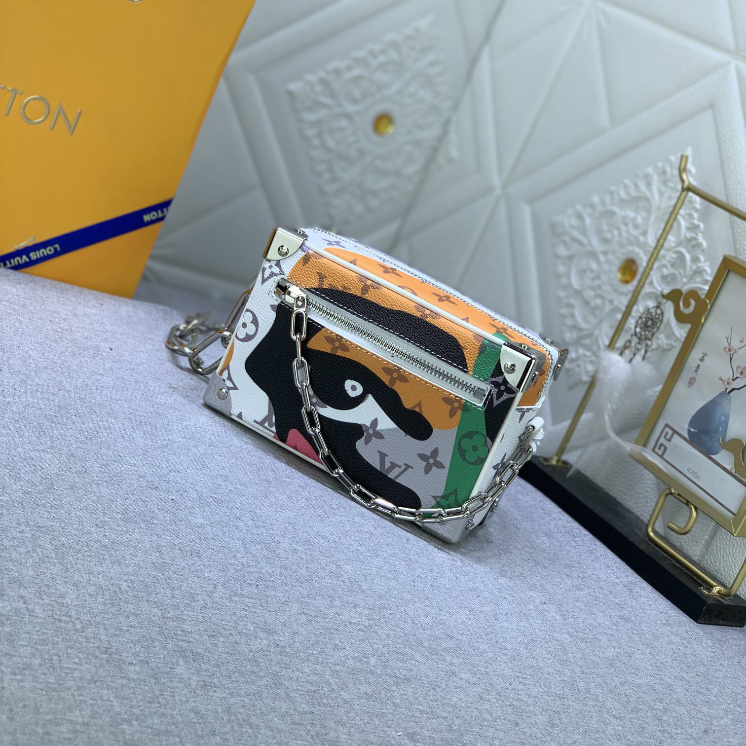 LV High Quality Women Shoulder Bags Luxury Monogram Aquagarden Coated Canvas Leather Edge Fabric Inner Strap Non Removable Adjustable Female Hand Bag