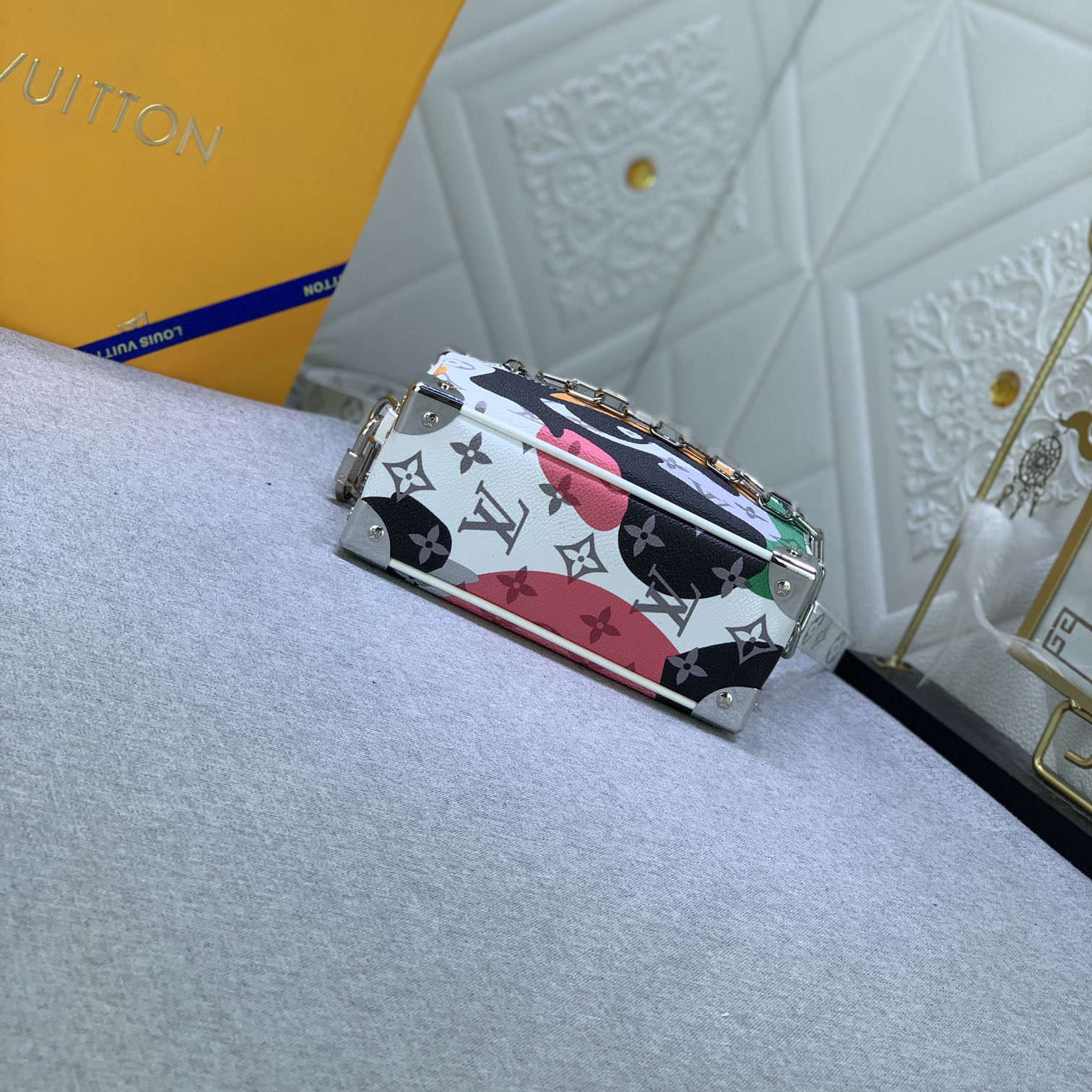 LV High Quality Women Shoulder Bags Luxury Monogram Aquagarden Coated Canvas Leather Edge Fabric Inner Strap Non Removable Adjustable Female Hand Bag