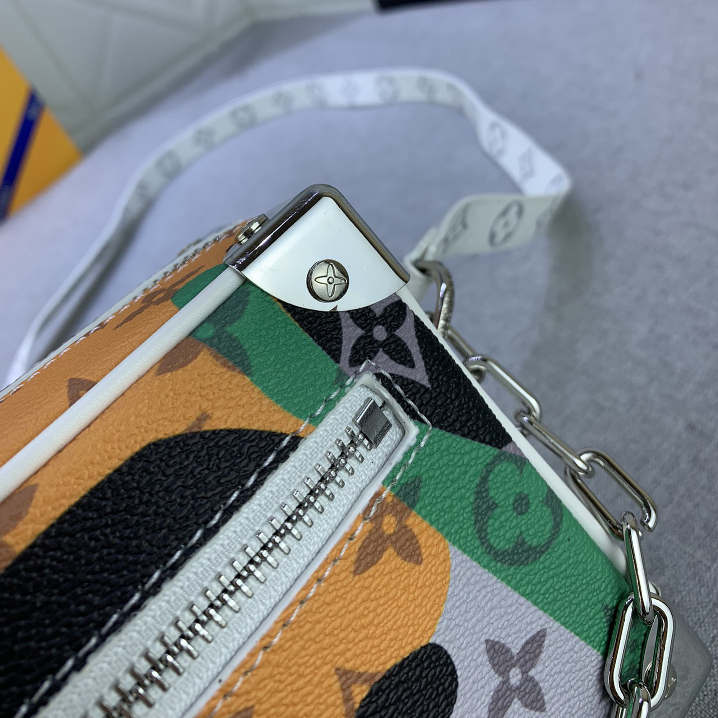 LV High Quality Women Shoulder Bags Luxury Monogram Aquagarden Coated Canvas Leather Edge Fabric Inner Strap Non Removable Adjustable Female Hand Bag