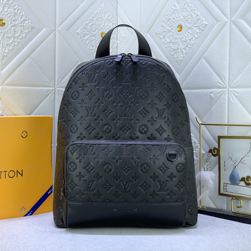 LV High Quality Women Backpack Luxury Backpack Is Made Of Lightweight And Soft Cowhide Leather With Subtle Embossed Classic Monogram Pattern. The Comfortable Shoulder Straps And Wrap Around Zipper Fit Contemporary Travel Style Female Backpack