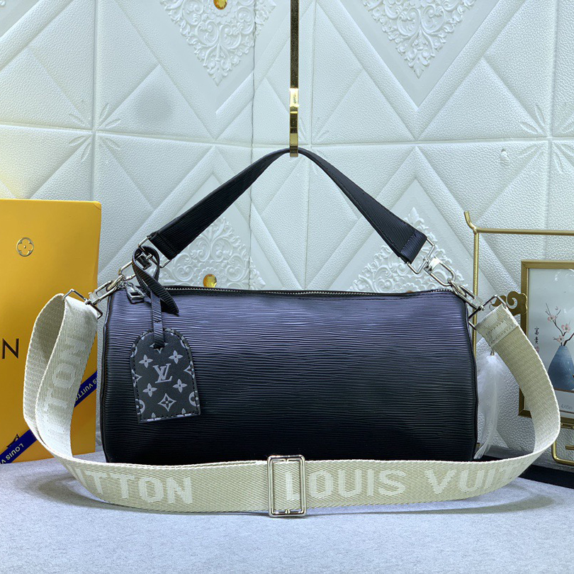 LV High Quality Women Shoulder Bags Luxury Soft Cylindrical Bag With Wide Handle And Wide Shoulder Strap The Spacious Interior Can Accommodate A Variety Of Items Female Hand Bag