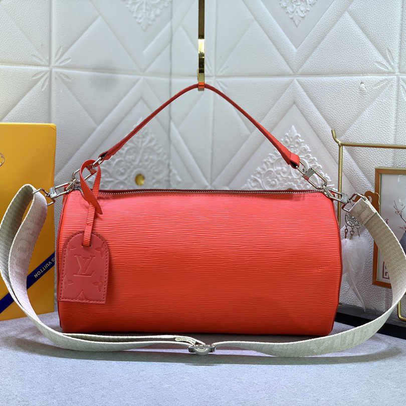 LV High Quality Women Shoulder Bags Luxury Soft Cylindrical Bag With Wide Handle And Wide Shoulder Strap The Spacious Interior Can Accommodate A Variety Of Items Female Hand Bag