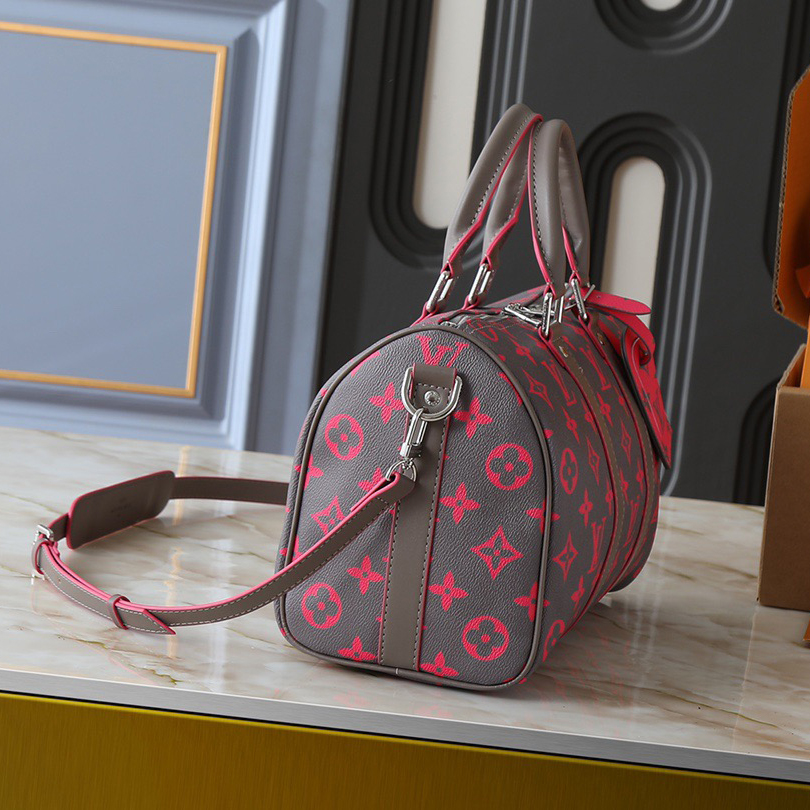 LV High Quality Women Shoulder Bags Luxury Handbags Monogram Eclipse Coated Canvas Leather Top Handle Side Straps And Metal Pieces Showcase Classic Heritage With Detachable And Adjustable Shoulder Straps For Comfortable Shoulder Back Female Hand Bag