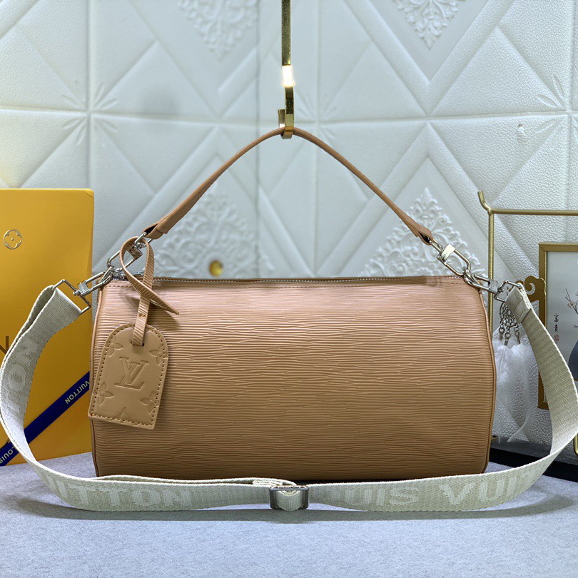 LV High Quality Women Shoulder Bags Luxury Soft Cylindrical Bag With Wide Handle And Wide Shoulder Strap The Spacious Interior Can Accommodate A Variety Of Items Female Hand Bag