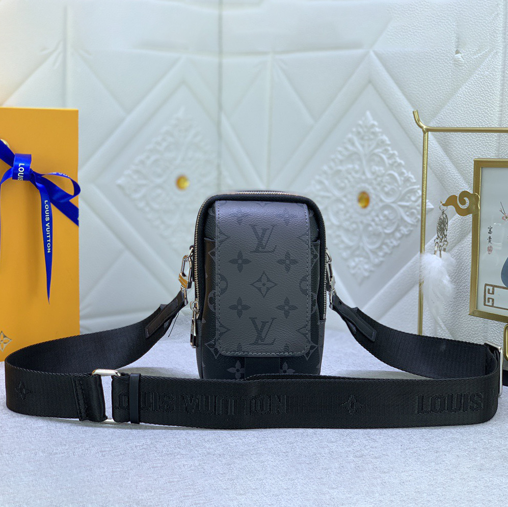 LV High Quality Women Shoulder Bags Luxuries Phone Bag Classic Monogram Denim Fabric With Ample Capacity To Store Cards, Keys Several Phones And Other Small Items Remove The Shoulder Strap To Transform Into A Female Hand Bag Wallet