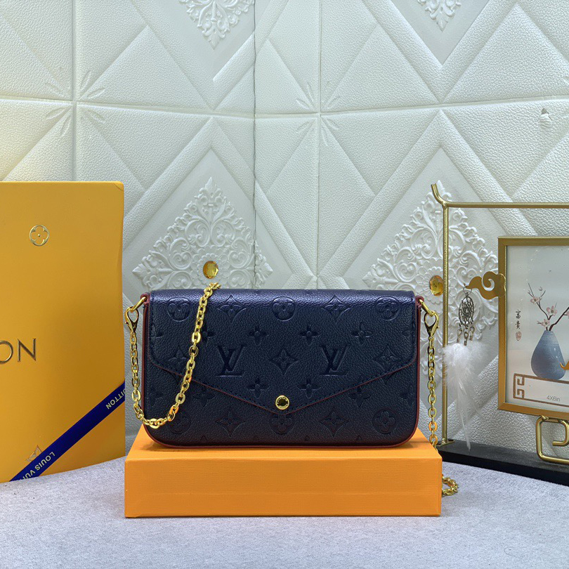 LV High Quality Women Shoulder Bags Luxury Chain Leather Depicts Monogram Print That Includes A Detachable Inner Bag Tie The Chain To Complete The Free Conversion Between The Handbag And Shoulder Bag Female Hand Bag