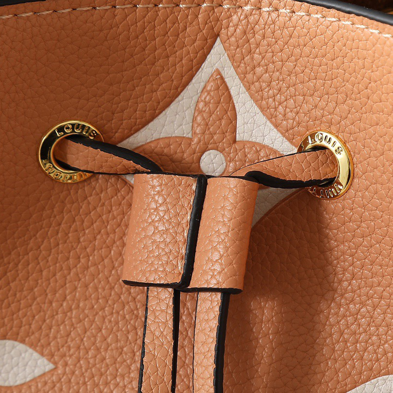 LV High Quality Women Shoulder Bags Luxury Bucket Bags Lv Letters And Monogram Flowers Are Printed And Then Pressed Onto Leather Adjustable Shoulder Straps Enable Shoulder Or Crossbody Female Hand Bags