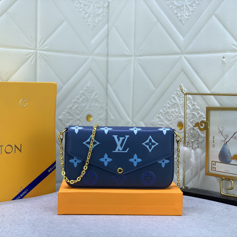 LV High Quality Women Shoulder Bags Luxury Chain Leather Depicts Monogram Print That Includes A Detachable Inner Bag Tie The Chain To Complete The Free Conversion Between The Handbag And Shoulder Bag Female Hand Bag