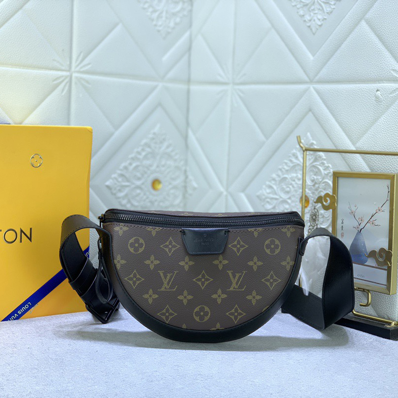 LV High Quality Women Shoulder Bags Luxury Handbag Is Made Of Soft Coated Canvas With A Semi-Circular Contour That Fits The Body Shape Making It Easy To Store Daily Needs Such As Phones Small Wallets And Headphones Female Hand Bag