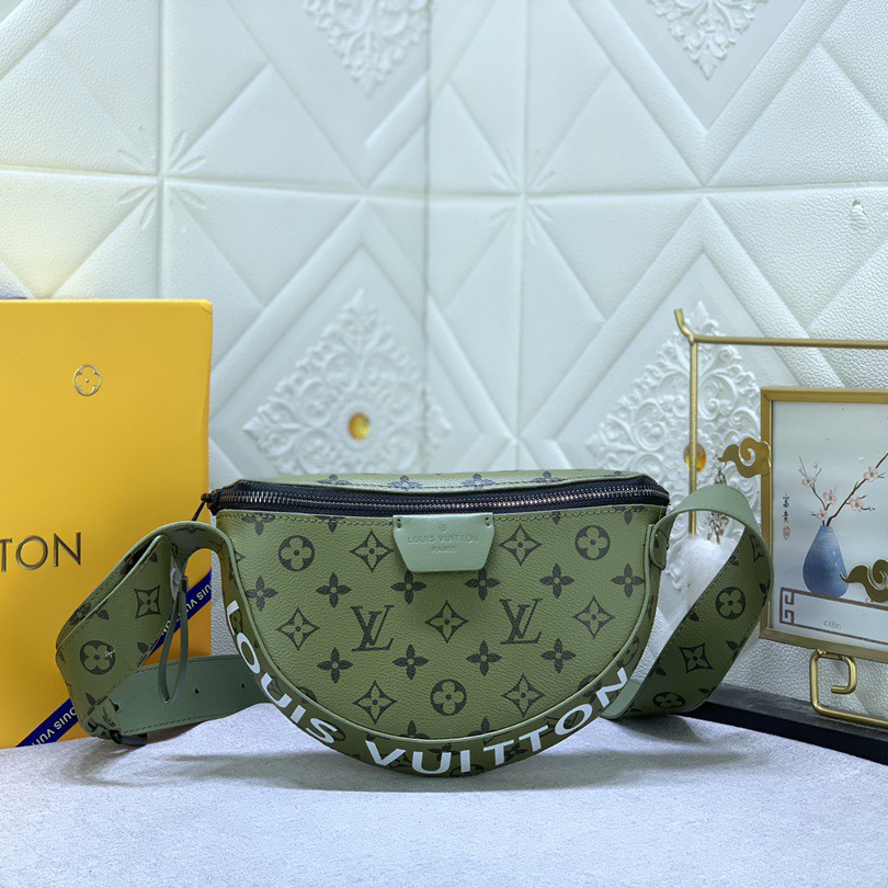 LV High Quality Women Shoulder Bags Luxury Handbag Is Made Of Soft Coated Canvas With A Semi-Circular Contour That Fits The Body Shape Making It Easy To Store Daily Needs Such As Phones Small Wallets And Headphones Female Hand Bag