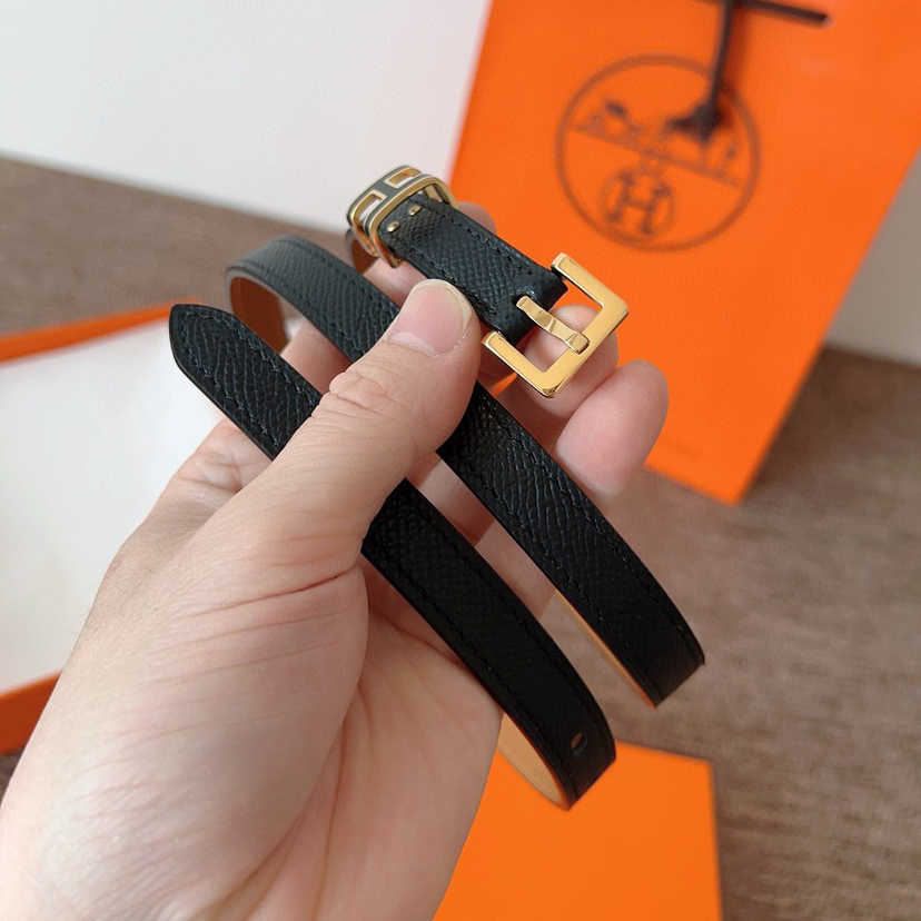 Hermes Belts for Women Designer Belt Cintura Womens Formal Smooth Buckle Woman Narrow Genuine Leather Golden Bronze Cowhide Design Thin Optional High Quality