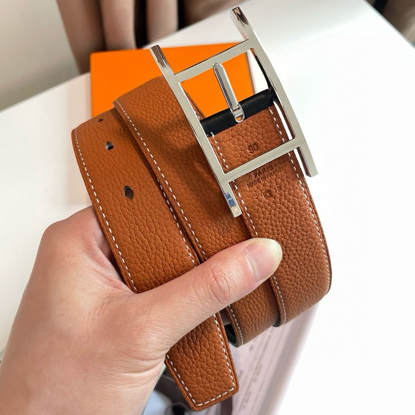 Hermes Classic Designer Belt Belts For Women Man Designer Casual Letter Smooth Buckle Belt Couple Lovers Style
