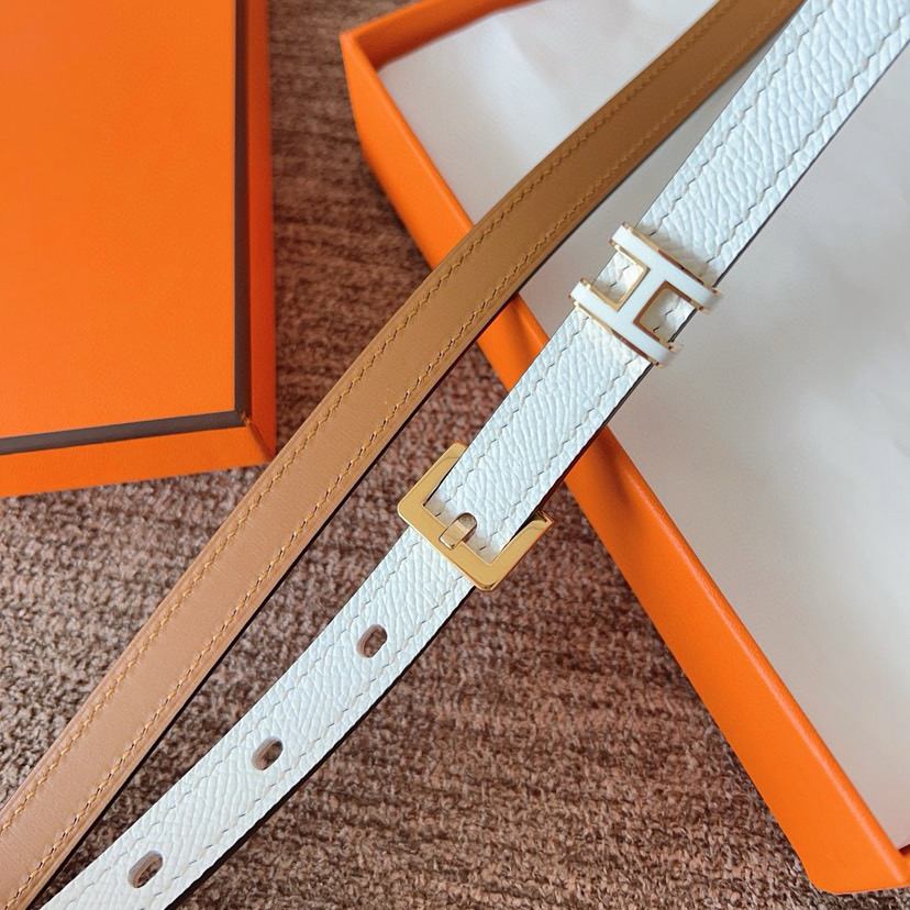 Hermes Belts for Women Designer Belt Cintura Womens Formal Smooth Buckle Woman Narrow Genuine Leather Golden Bronze Cowhide Design Thin Optional High Quality