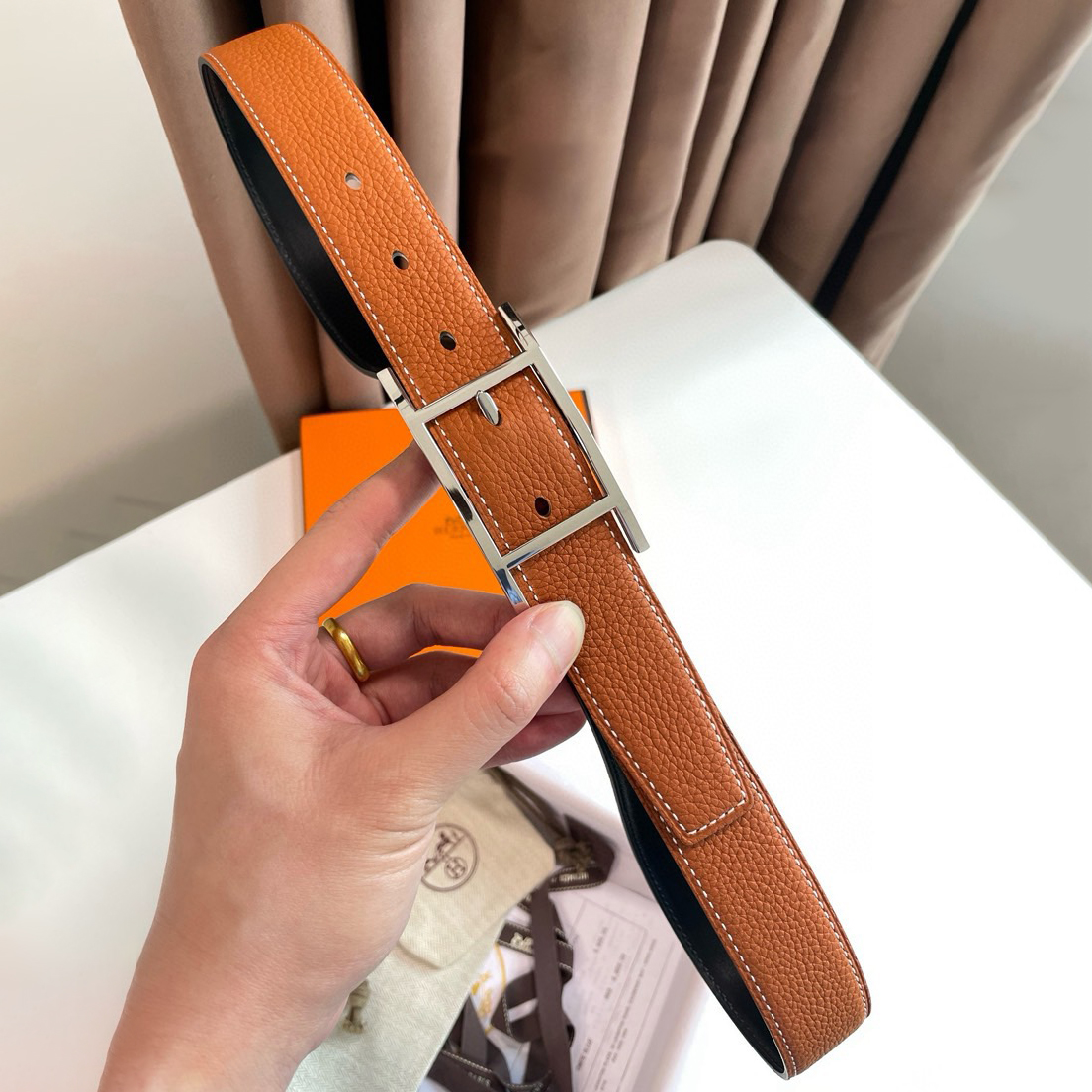 Hermes Classic Designer Belt Belts For Women Man Designer Casual Letter Smooth Buckle Belt Couple Lovers Style