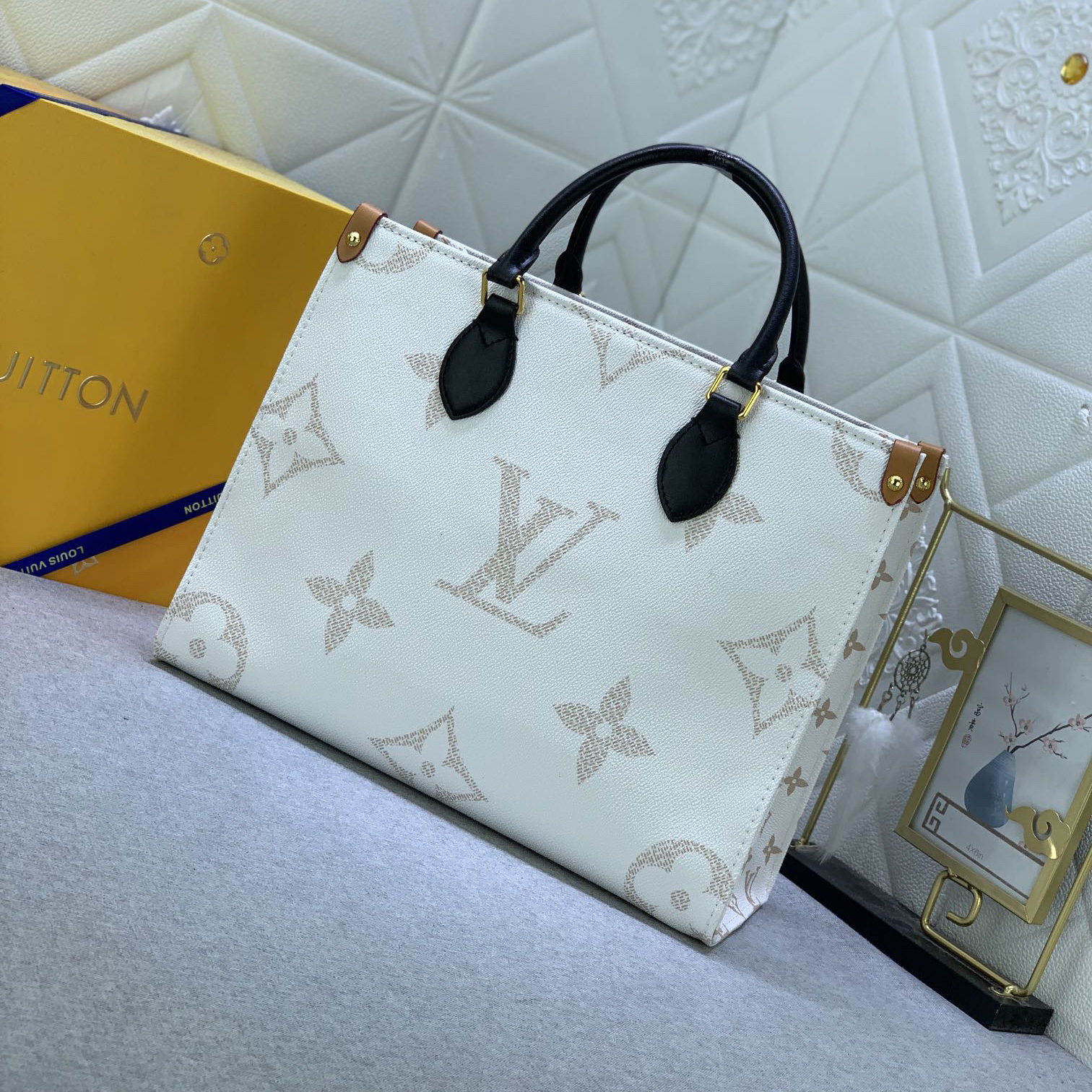 LV High Quality Women Shoulder Bags Luxury Canvas Rendering New Gradient Color Tone Ladies Clutch Bag Detachable Round Zero, Detachable Jacquard Shoulder Straps Shoulder Tote Female Purse Wallet Hand Bag