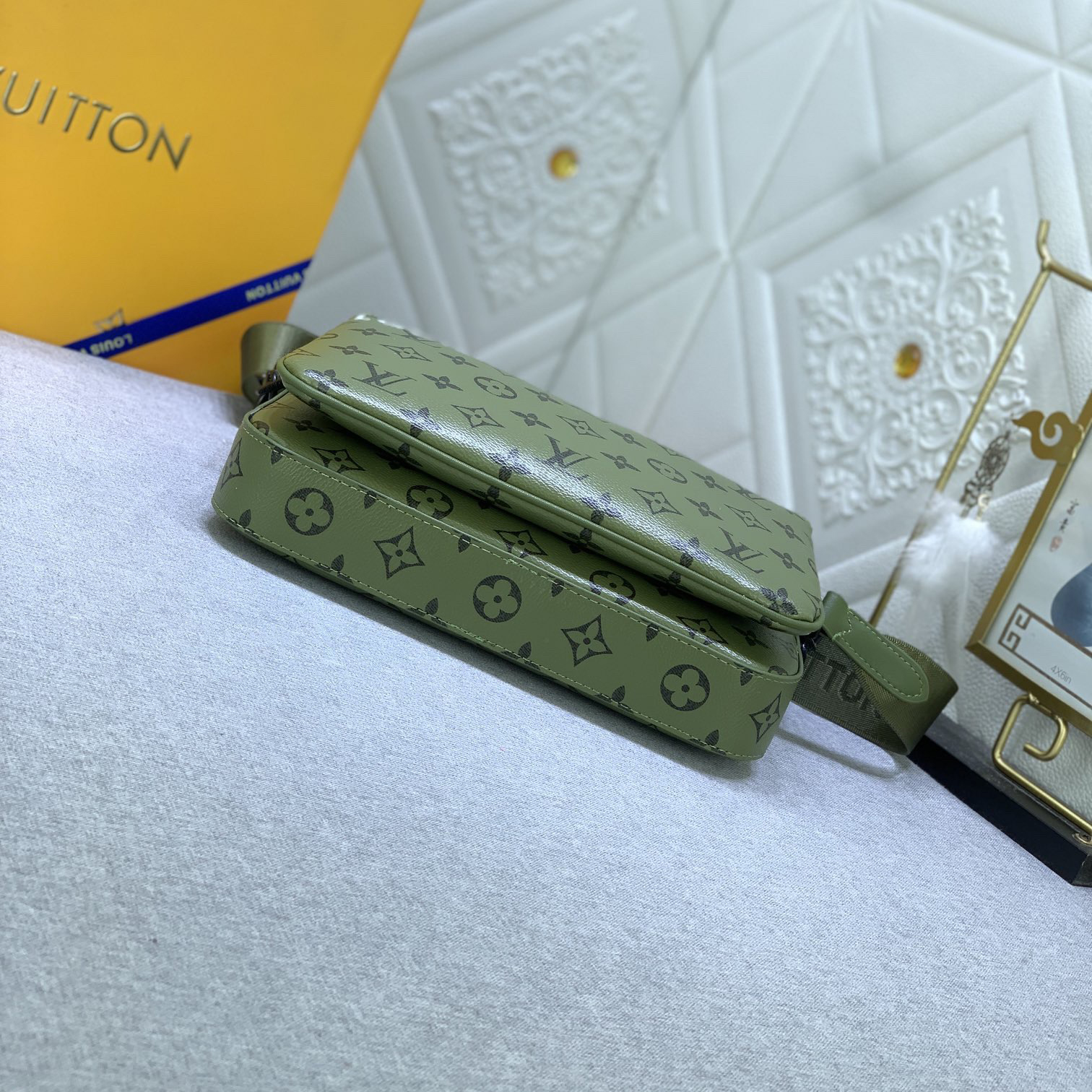 LV High Quality Women Shoulder Bags Luxury Postman Bag Is Made Of Monogram Eclipse Canvas And Monogram Eclipse Reverse Canvas With A Detachable Zipper Bag And A Coin Purse Female Hand Bag Attached To The Bag Strap